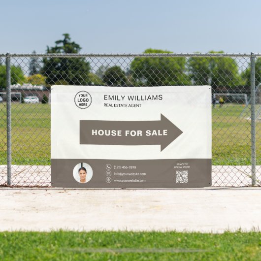 House for Sale Real Estate Logo QR Code Spandoek (Insitu)