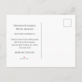 House Foto We hebben Grey verhuisd Aankondigingskaart (Achterkant)