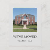 House Foto We hebben Grey verhuisd Aankondigingskaart (Voorkant)