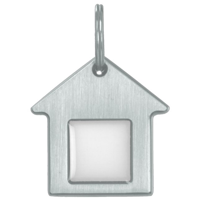 House Framed Dog Label Huisdieren Naamplaatje (Voorkant)