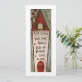 House Full of Love - Flat Frameable Kaart (Staand voorkant)