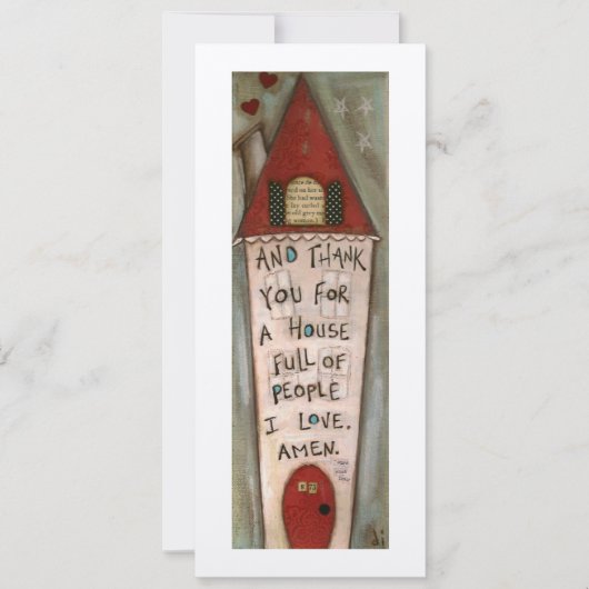 House Full of Love - Flat Frameable Kaart (Voorkant)