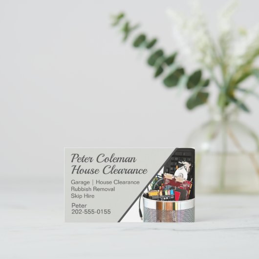 House Garage Clearance Visitekaartje (Staand voorkant)