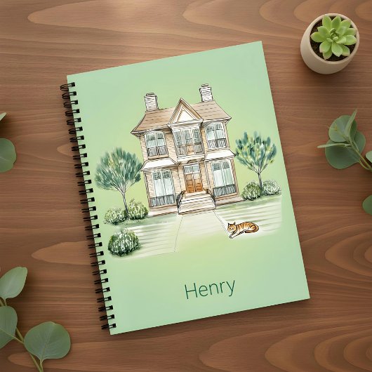 House & Garden Notebook – Elegant Illustration Notitieboek