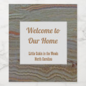 House Guest Welcome Vacting Rental Elegant Onyx Wijn Etiket (Enkel label)