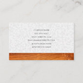 House Hammer Logo | Kranken | Hout Visitekaartje (Achterkant)