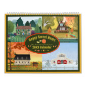 House Happy Sweet Home geïllustreerd Agenda Kalender (Hoes)