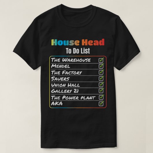 House Head of Do List chicago house muziek T Shirt (Design voorkant)