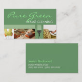 House Home Cleaning Housekeeping Service Visitekaartje (Voorkant / Achterkant)