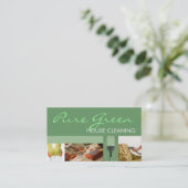 House Home Cleaning Housekeeping Service Visitekaartje (Staand voorkant)