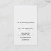 House Home Construction Real Estate Visitekaartje (Achterkant)