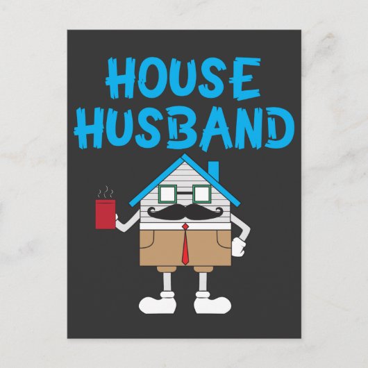 House Husband Gift Dad Father Funny Cleaner Joke Briefkaart (Voorkant)