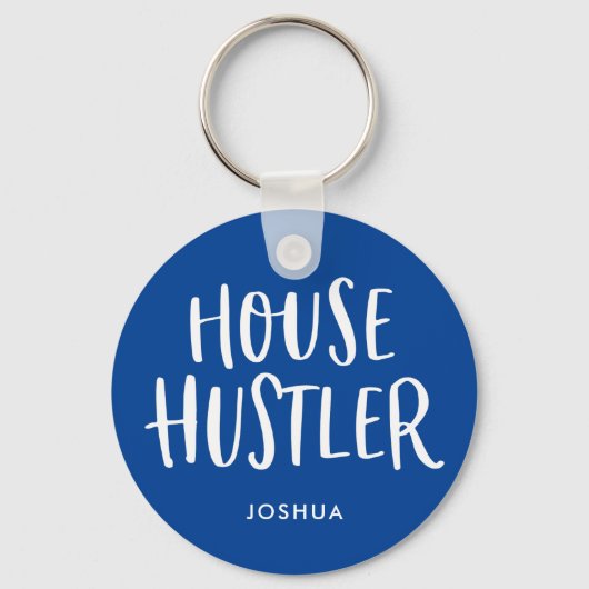 House Hustler Real Estate Personalized Agent Manne Sleutelhanger (Voorkant)
