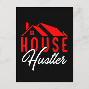 House Hustler Realtor Property Seller Briefkaart