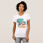 House in Autumn Womens T-Shirt (Voorkant volledig)