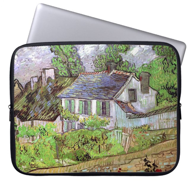 House in Auvers, Vincent van Gogh Laptop Sleeve (Voorkant)