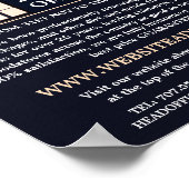 House in Night Portrait, Chimney Sweeping Service Poster (Hoek)