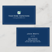 House Inspection Plain Navy Blue Visitekaartje (Voorkant / Achterkant)