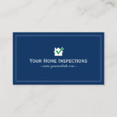 House Inspection Plain Navy Blue Visitekaartje (Voorkant)