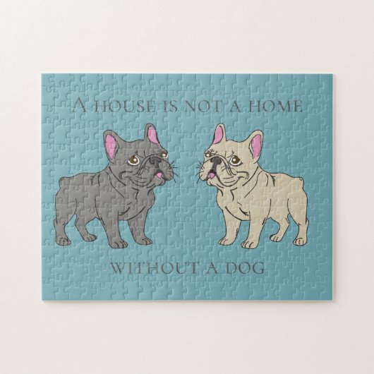 House is not a home without a dog legpuzzel (Horizontaal)