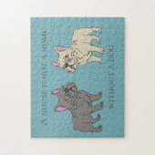 House is not a home without a dog legpuzzel (Verticaal)