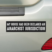 House is uitgeroepen tot anarchistische jurisdicti bumpersticker (Op auto)