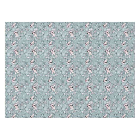 House Kat Pattern Tafelkleed (Voorkant (Horizontaal))