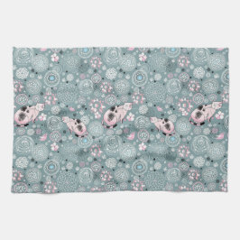 House Kat Pattern Theedoek