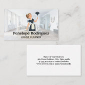 House Keeper Lady | Moderne woonkamer Visitekaartje (Voorkant / Achterkant)