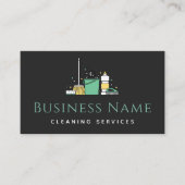 House Keeping Cleaning Services Social Media Maid Visitekaartje (Voorkant)