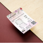 House Keeping Maid Prijs Floral QR Code Kaart