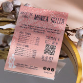 House Keeping Maid Prijs Roos Gold Blush QR Code Flyer