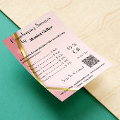 House Keeping Maid Prijs Roos Gold Blush QR Code Kaart