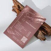 House Keeping Maid Prijs Roos Gold Blush QR Code Kaart