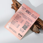 House Keeping Maid Prijs Roos Gold Blush QR Code Kaart