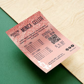 House Keeping Maid Prijs Roos Gold Blush QR Code Kaart