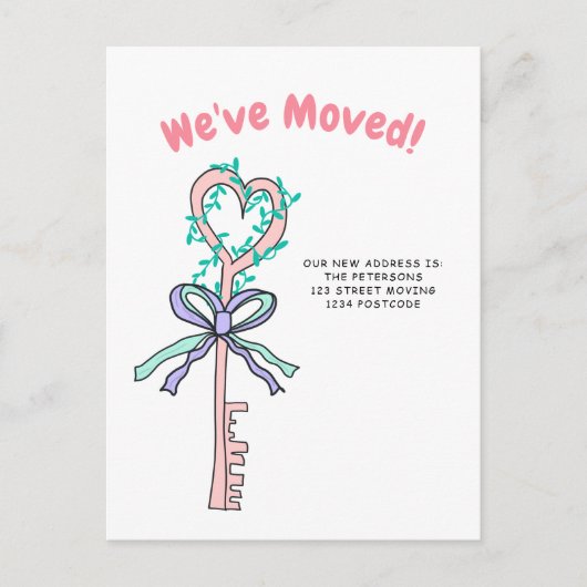 House key illustratie ontroerende aankondiging (Voorkant)