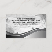 House Key Logo | Visitekaartje van marmer Stone (Achterkant)