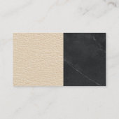 House Keys | Marmer | Leder Visitekaartje (Achterkant)