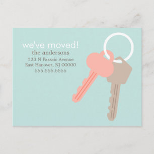 House Keys Verhuisaankondigingen Aankondigingskaart