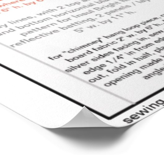 House Kitchen Potholder Sewing Pattern downloaden Poster (Hoek)