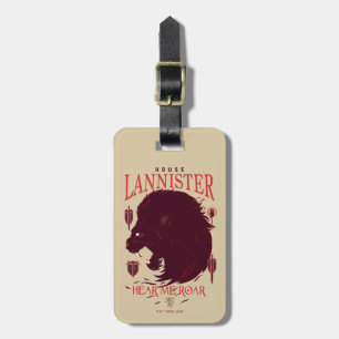 House Lannister - Hear me Roar Bagagelabel