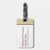 House Lannister - Hear me Roar Bagagelabel (Achterkant verticaal)