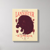 House Lannister - Hear me Roar Canvas Afdruk (Voorkant)