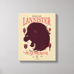 House Lannister - Hear me Roar Canvas Afdruk