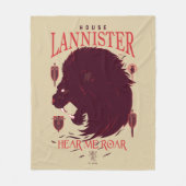 House Lannister - Hear me Roar Fleece Deken (Voorkant)