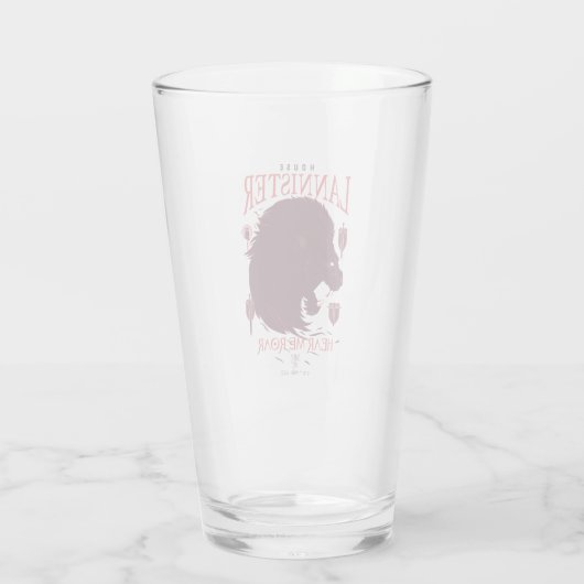 House Lannister - Hear Me Roar Glas (Achterkant)