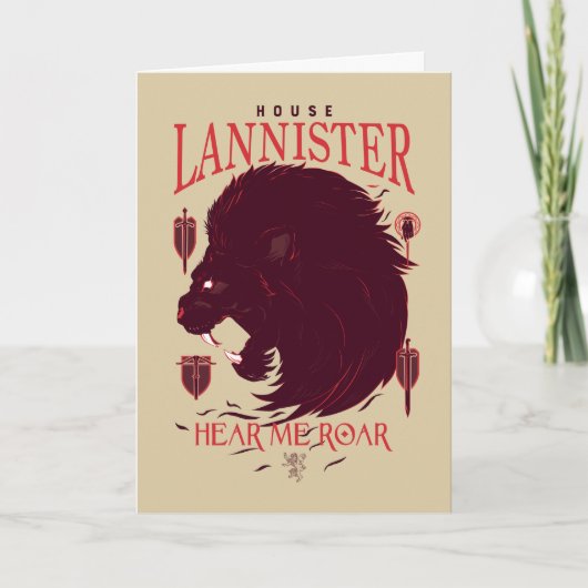 House Lannister - Hear me Roar Kaart (Voorkant)