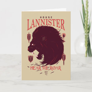 House Lannister - Hear me Roar Kaart