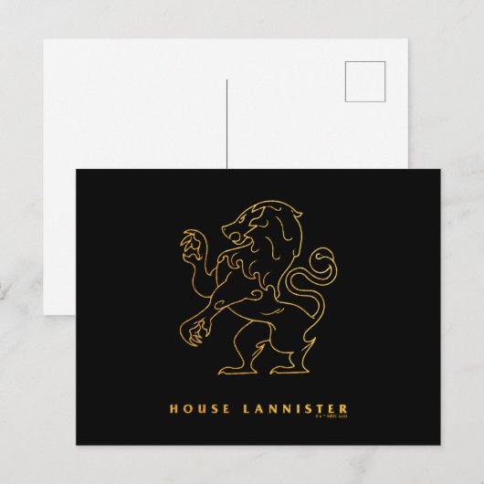 House Lannister Icon Briefkaart (Voorkant / Achterkant)